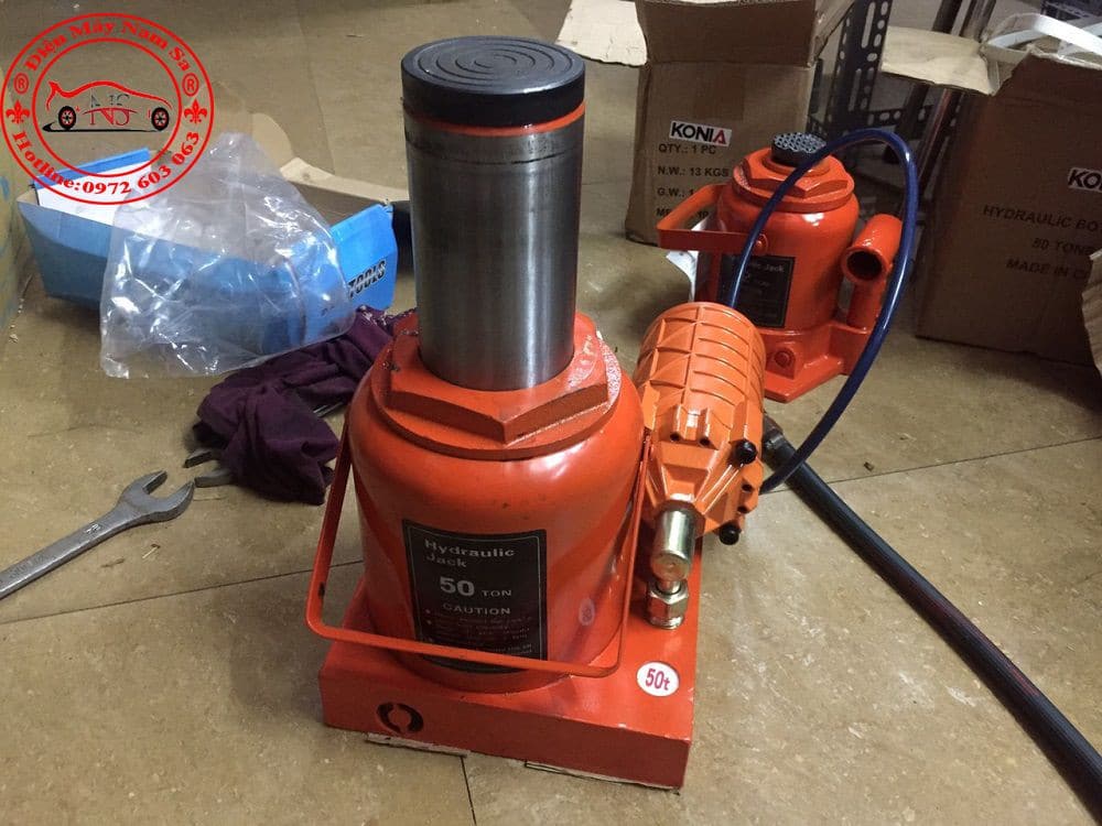 Kich Con Đội Thủy Lực 50 Tấn Chế Bầu Hơi Thân To Che Bau Hoi Kich Con Doi Thuy Luc 50 Tan
