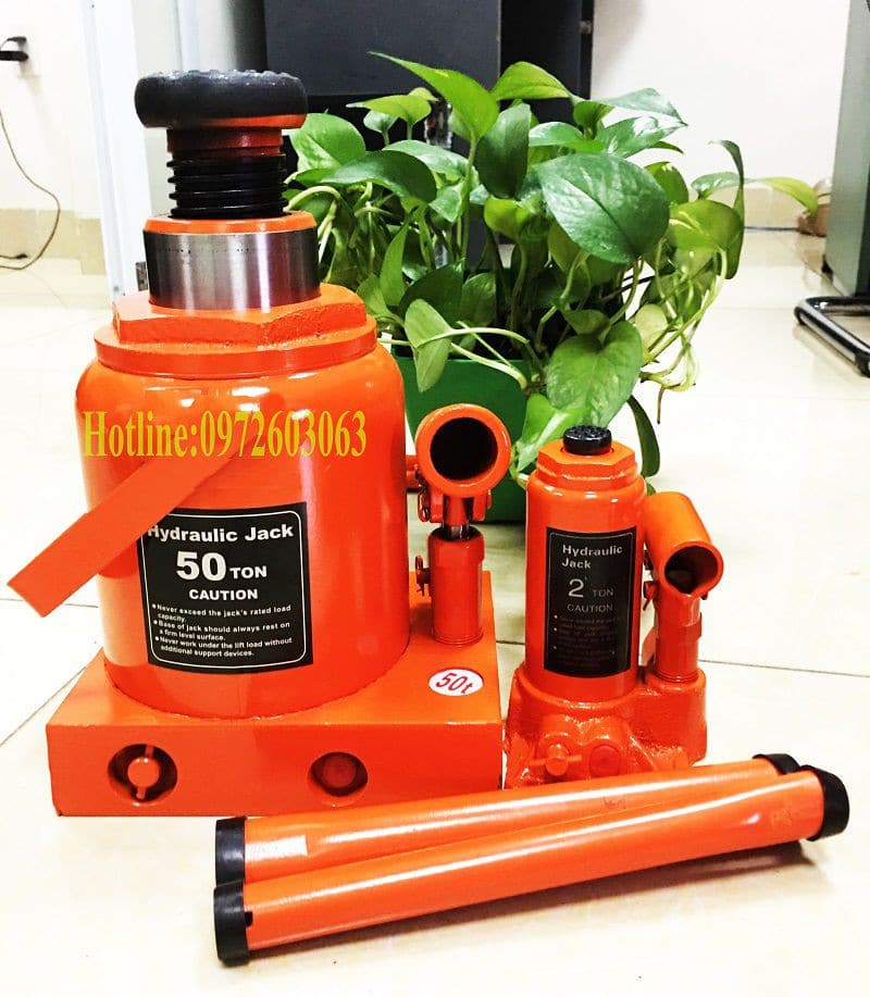 Kich Con Đội Thủy Lực 50 Tấn Chế Bầu Hơi Thân To Kich Con Doi Thuy Luc 50Tan Co Ren
