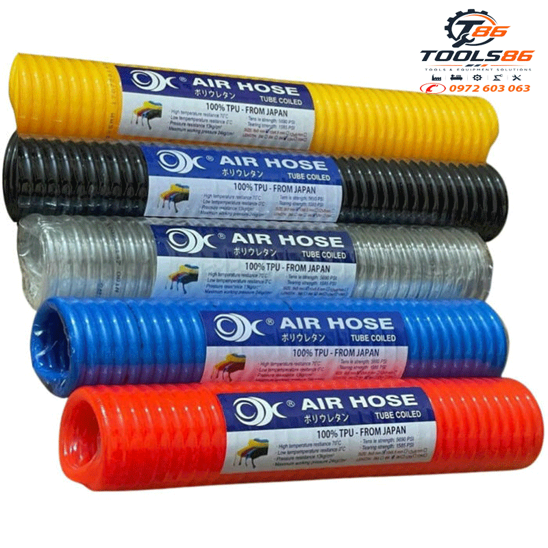 Dây Khí Nén Xoắn Lò Xo Hiệu Ok Dây Khí Nén Xoắn Lò Xo Hiệu Ok
